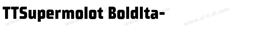 TTSupermolot BoldIta字体转换